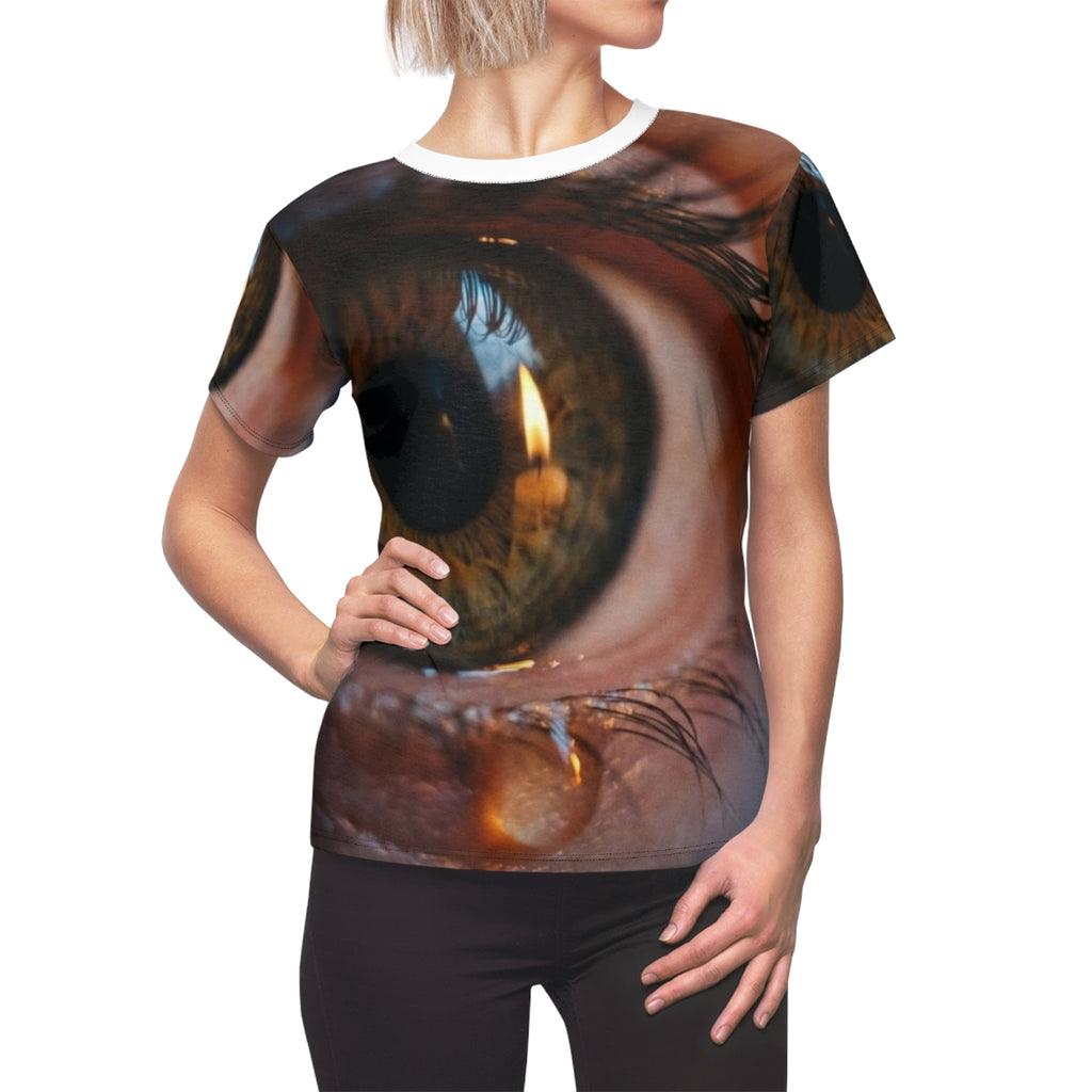 Women's Cut & Sew Tee - Amber Iris Reflection Fine Art Print...