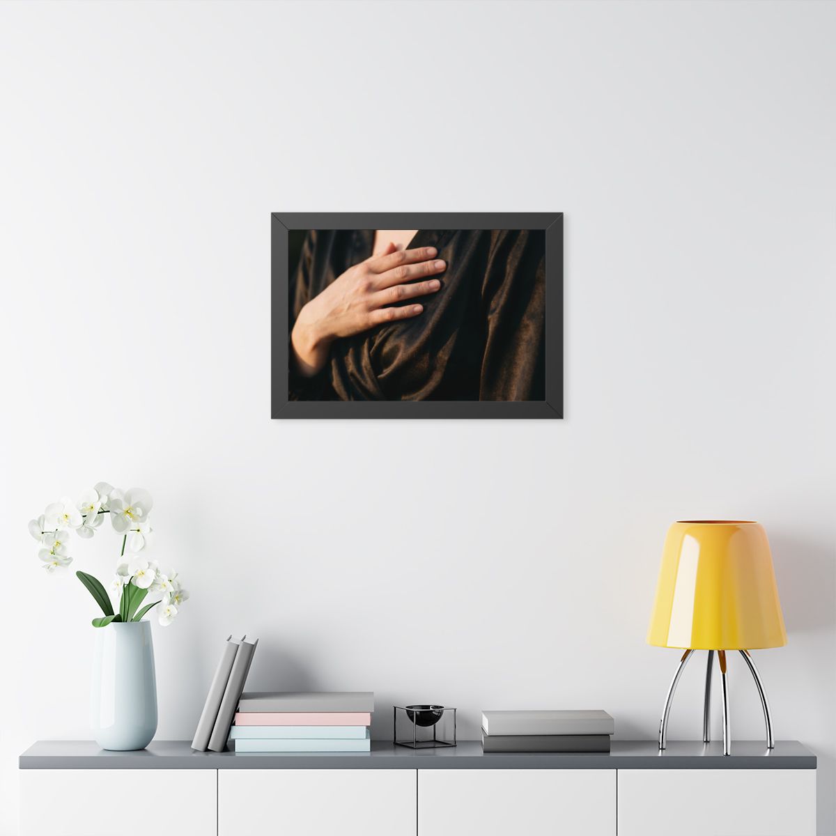 Framed Horizontal Poster - Sunset Satin — Black (14×11... |...