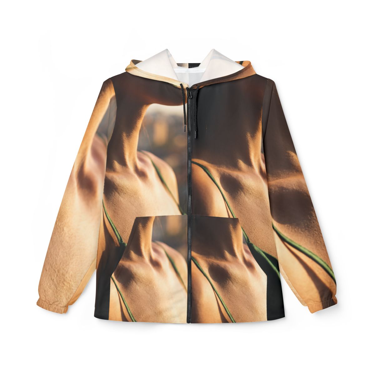 Golden Hour Windbreaker - Emerald Sunset Layer | Echovira...