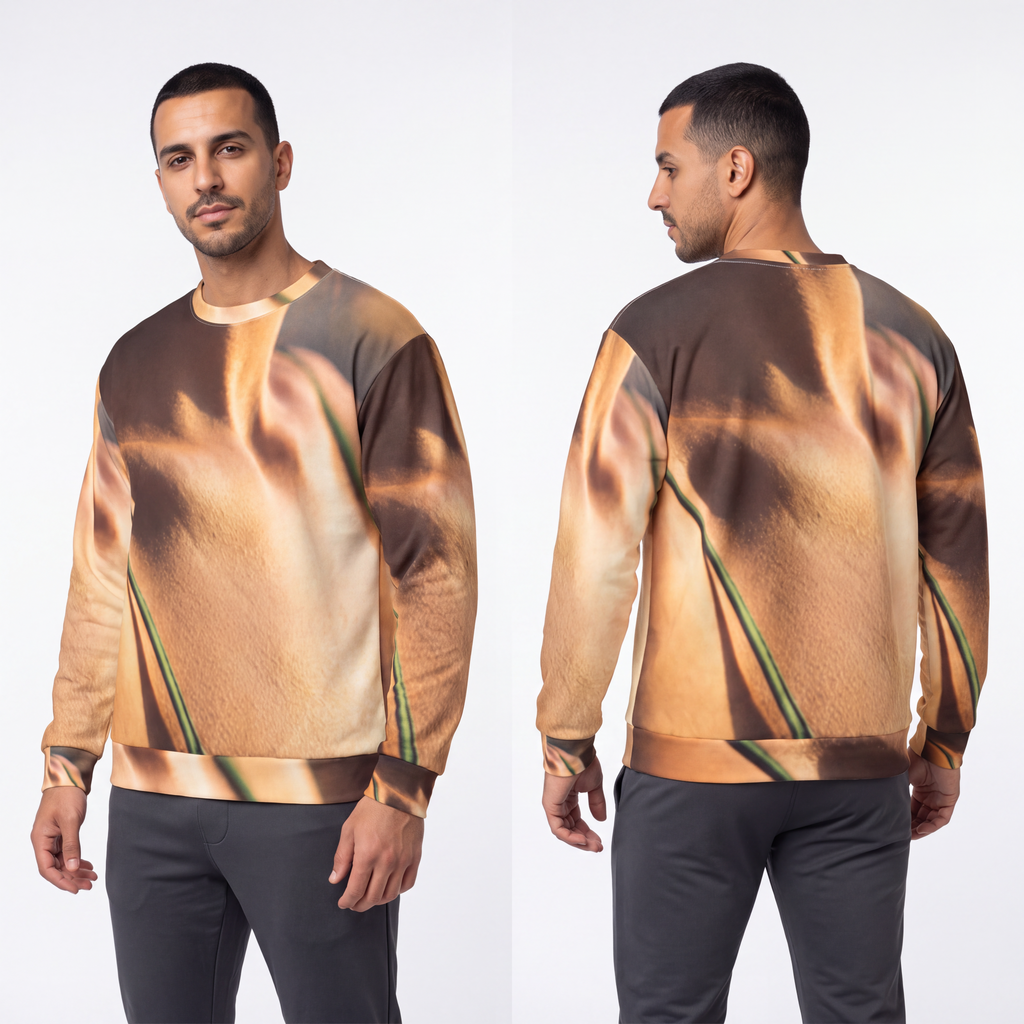 Men's Sweatshirt - Sunset Silk Cozy Fit | Echovira Gallery