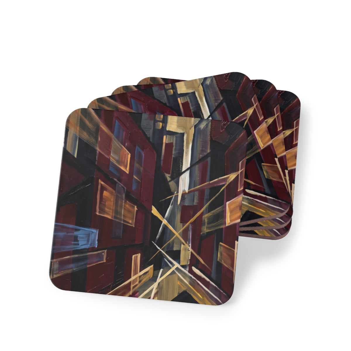Coasters - Urban Perspective (Set of 4) (1 & 4 pcs) |...