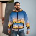 Unisex Kapuzenjacke mit Reißverschluss – Epische Sonnenaufgangswanderung