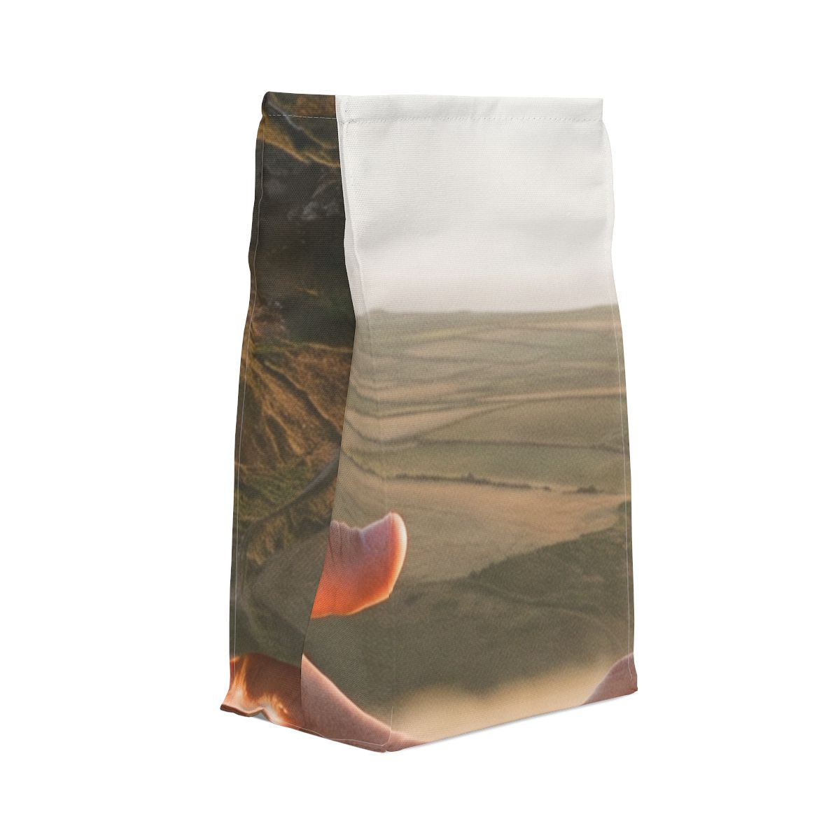 Polyester Lunch Bag - The Infinite Touch | Ethereal Coastal...