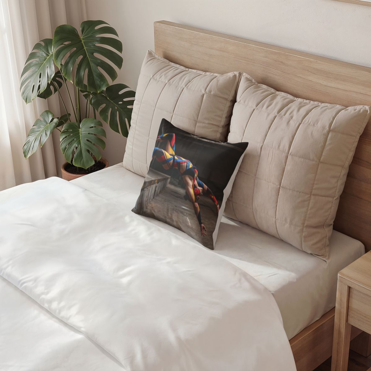 Poly Velvet Pillow - Bauhaus Movement | Echovira Gallery