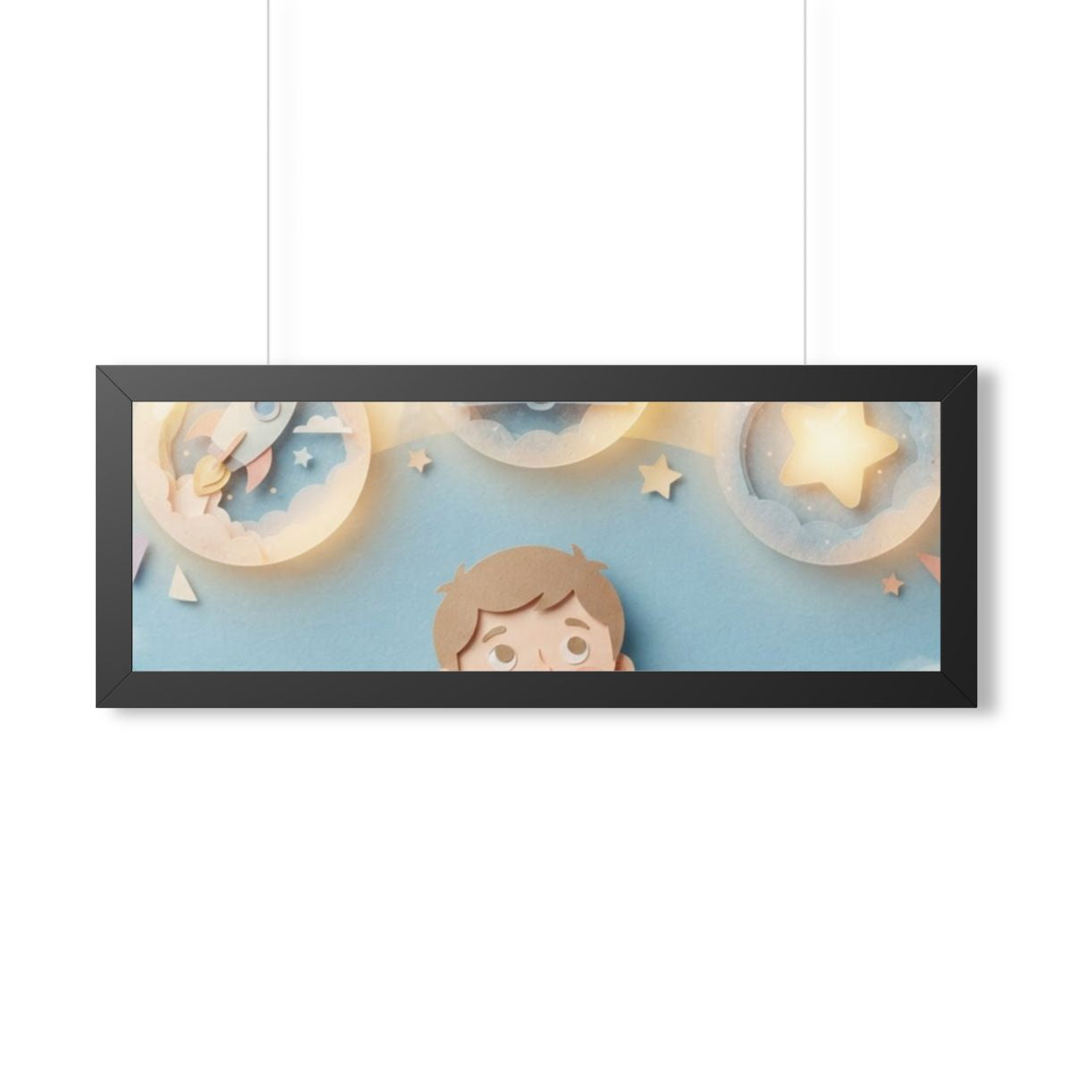 Framed Horizontal Poster - Sky Wonder — Black (14×11, 16×12...