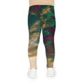 Kids Leggings with Cosmic Lovers Sunset Art