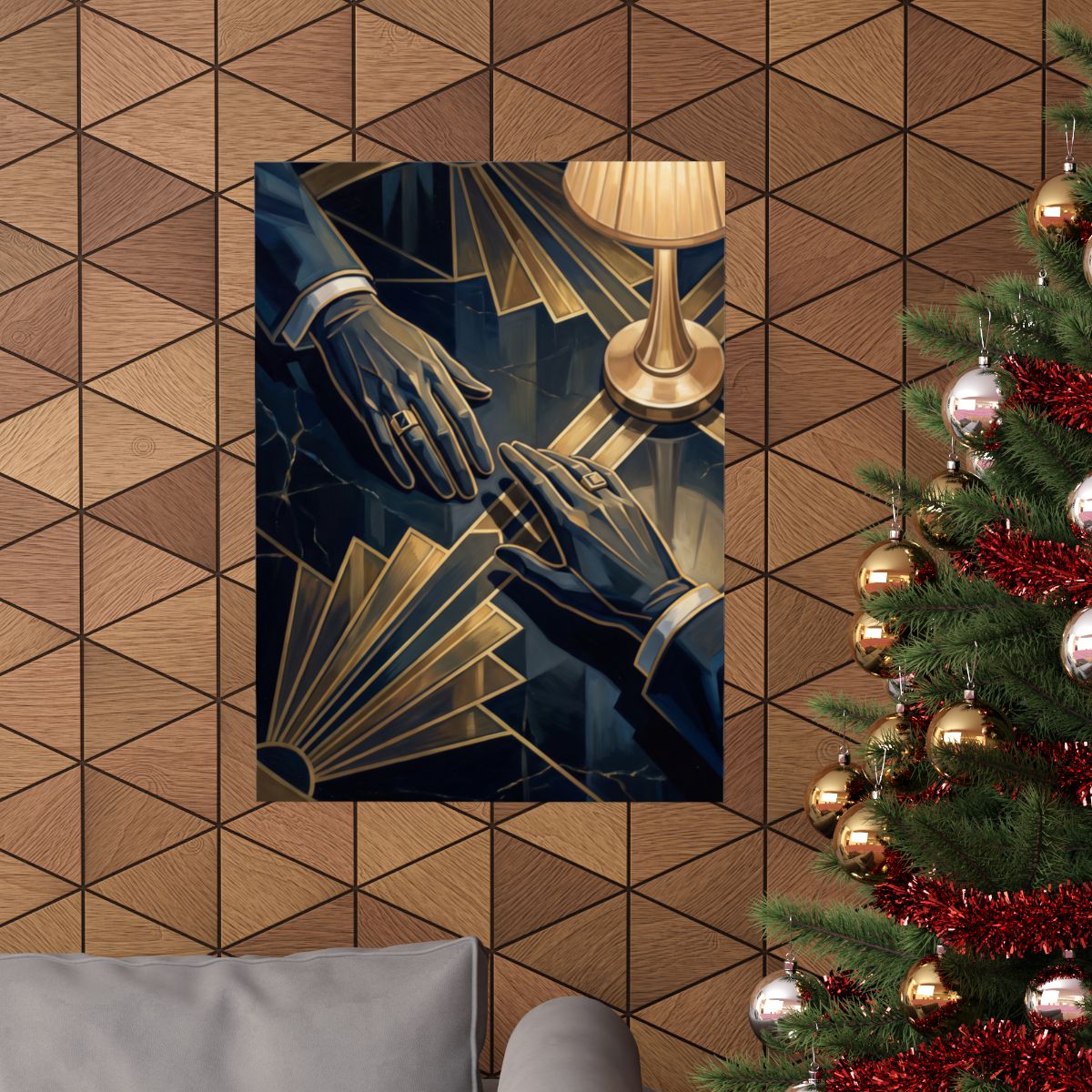 Matte Vertical Posters - Speakeasy Noir (8×10 & 36×54) |...