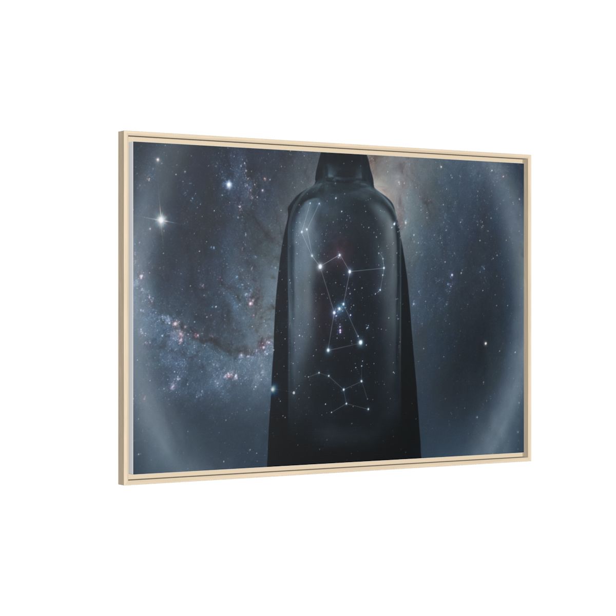 Framed Matte Canvas - Cosmic Sentinel — Natural / 1.25" (10×8, 12×9, 14×11, 16×12, 20×10, 18×12, 20×16, 24×16, 24×18, 36×12, 24×20, 32×16, 30×20, 30×24, 32×24, 48×16, 36×24, 48×24, 40×30, 60×20, 48×32, 60×30 & 60×40)