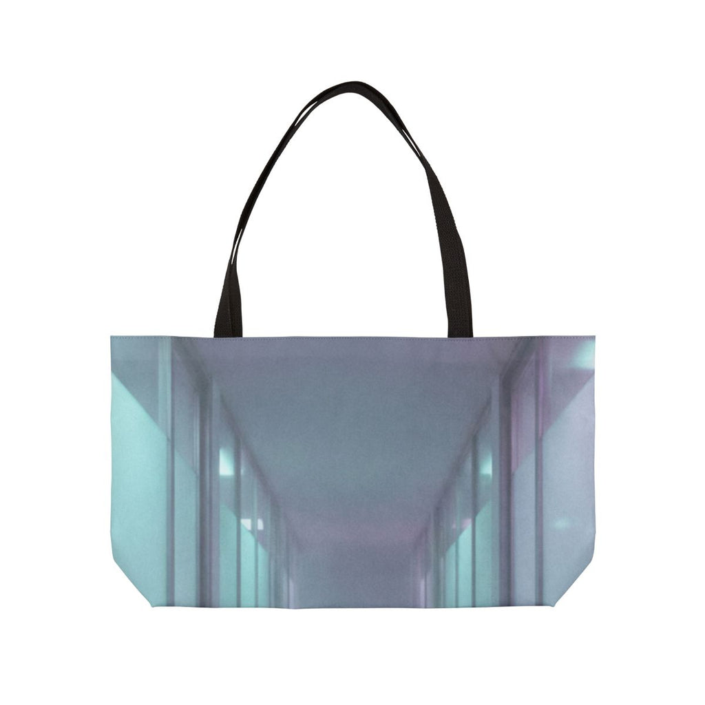 Weekender Tote Bag - Liminal Corridor Fog Art Print |...