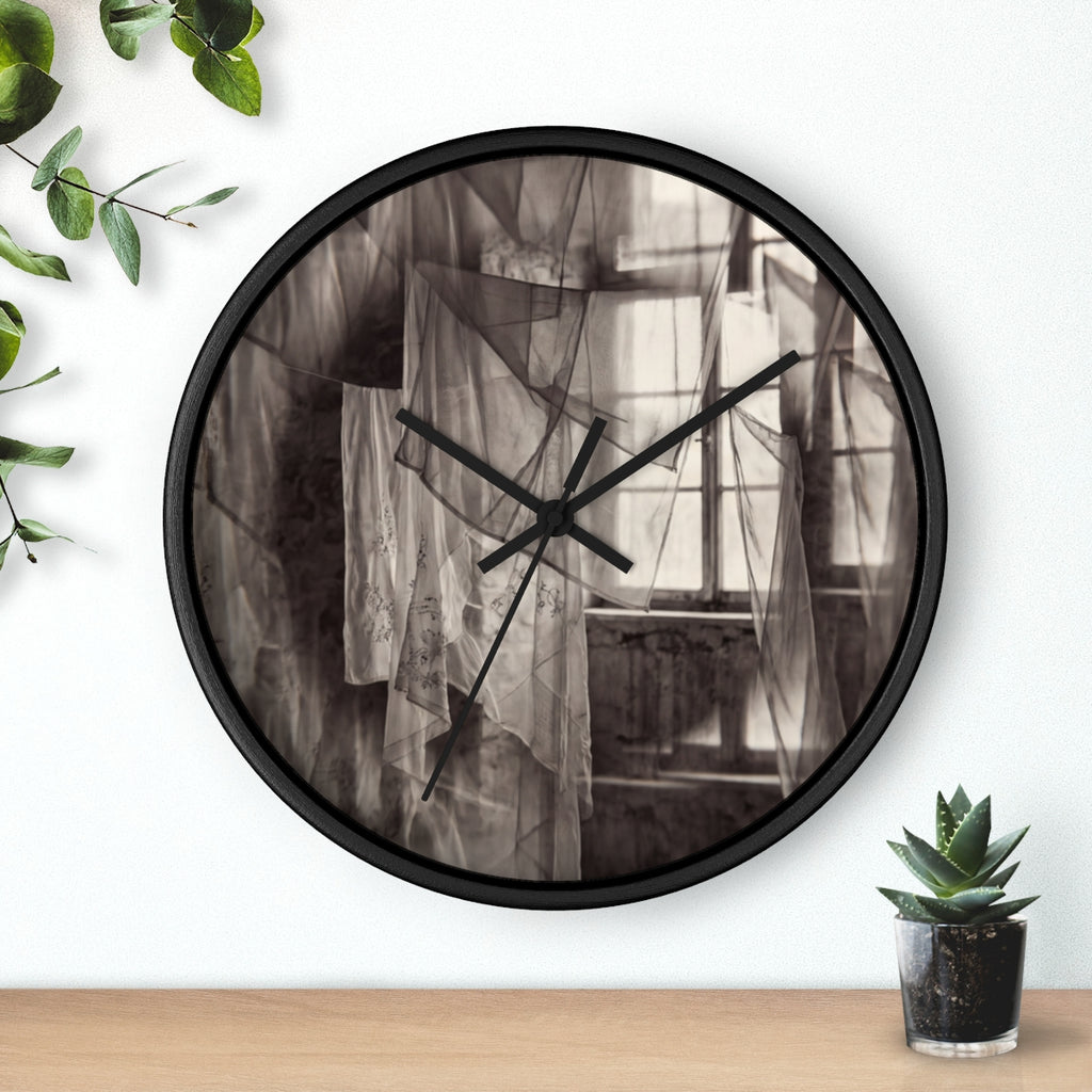 Wall Clock - Spectral Veils | Echovira Gallery