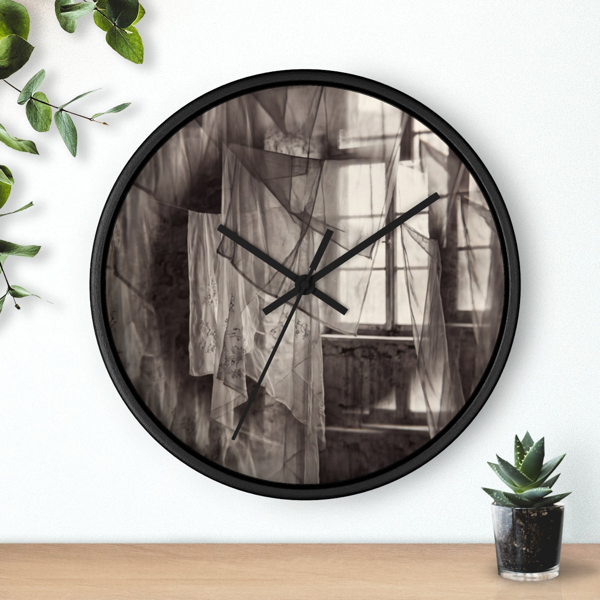 Wall Clock - Spectral Veils | Echovira Gallery