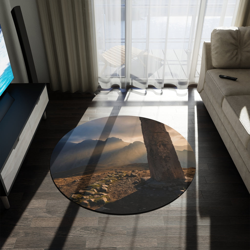 Round Rug - Cinematic Mountain Aura
