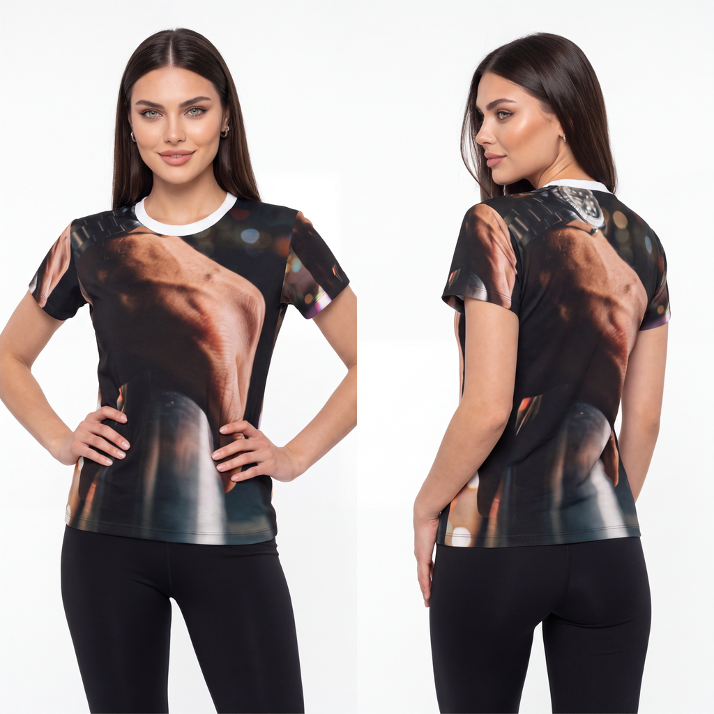 Women's Cut & Sew Tee - Midnight View | Echovira Gallery