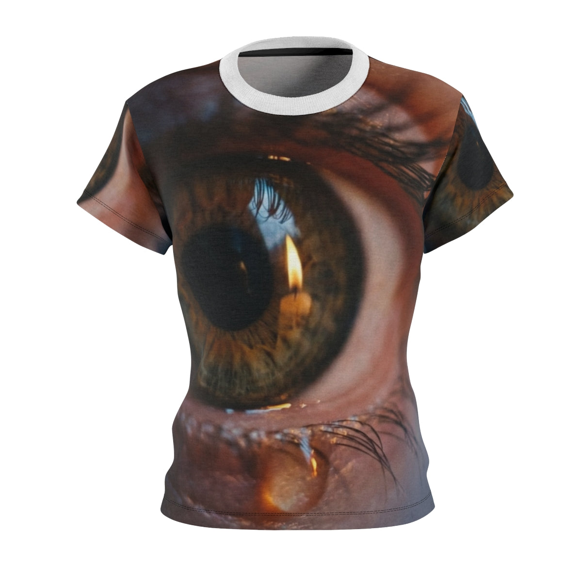 Women's Cut & Sew Tee - Amber Iris Reflection Fine Art Print...