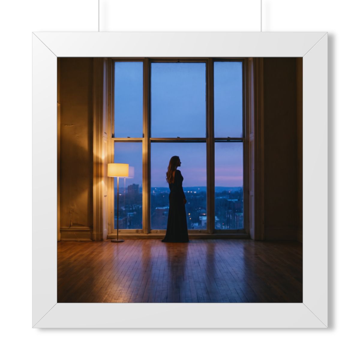 Framed Vertical Poster - Twilight Solitude — White (11×14......