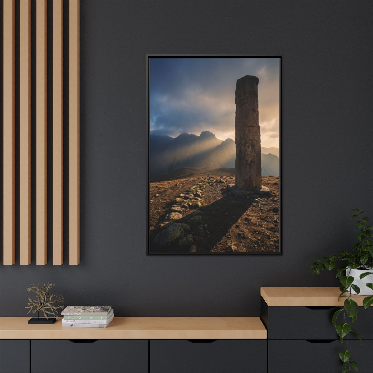 Framed Matte Canvas - Sun Peak