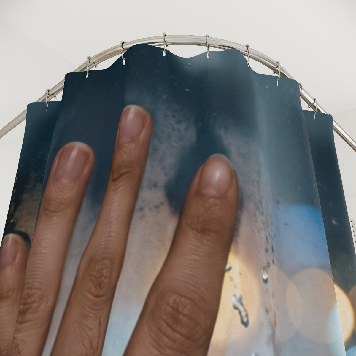 Rainy City Window Shower Curtain