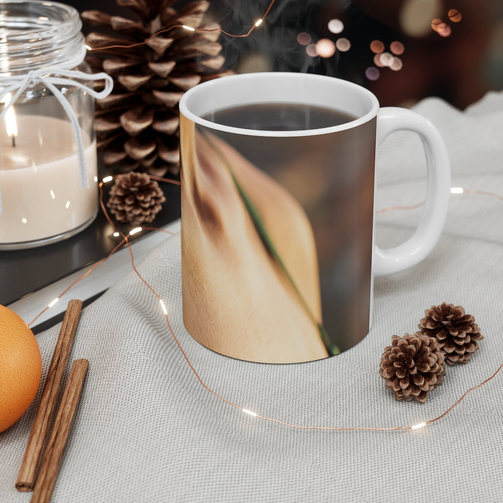 11oz Weiße Tasse - Sonnenschein-Morgenglanz