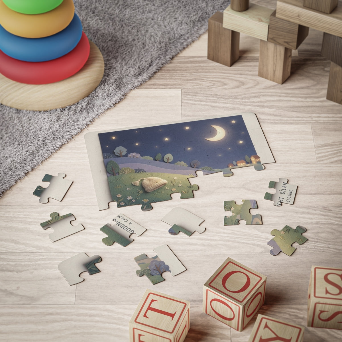 Kids' Puzzle 30-Piece - Moonlit Meadow Story | Echovira...