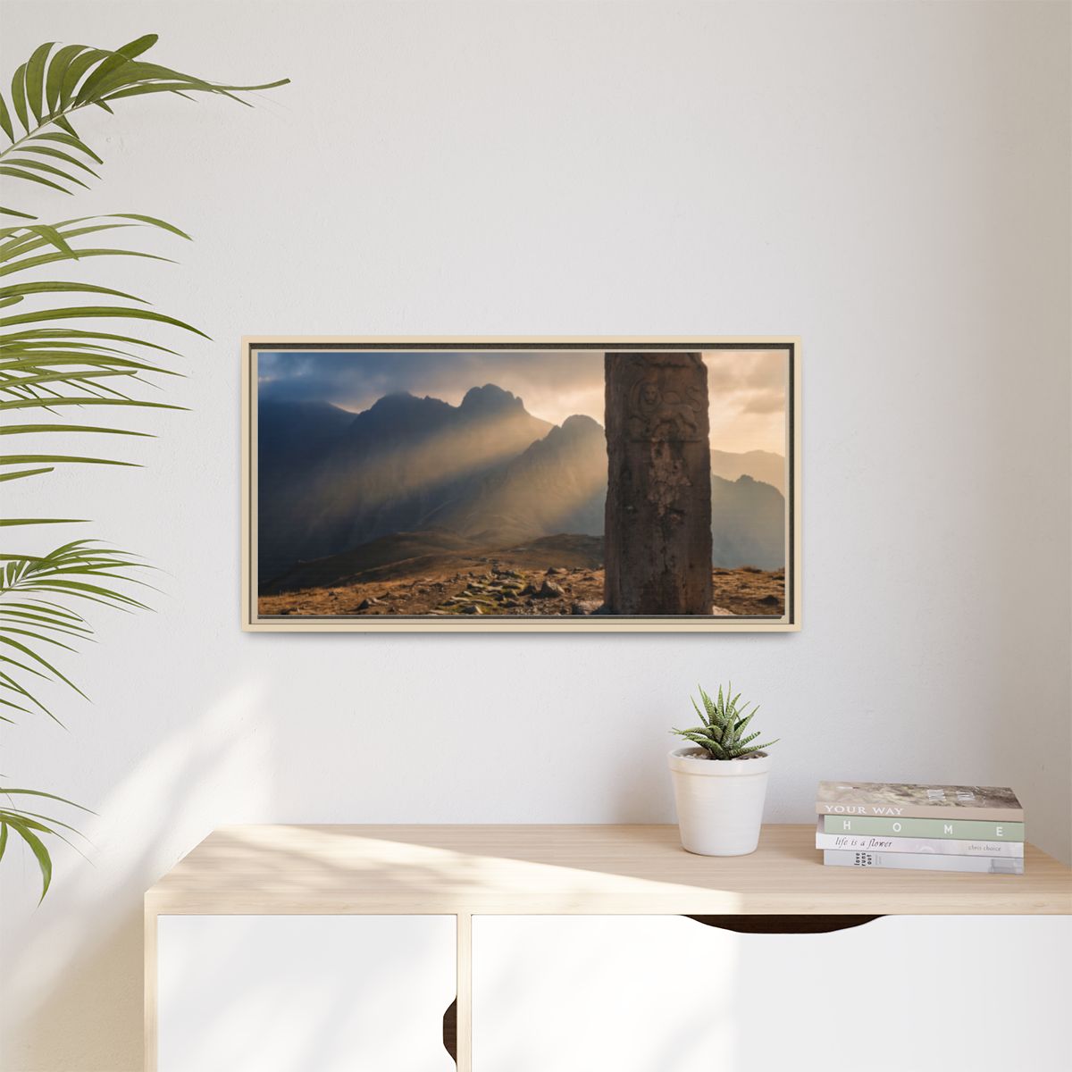 Framed Matte Canvas - Sun Peak