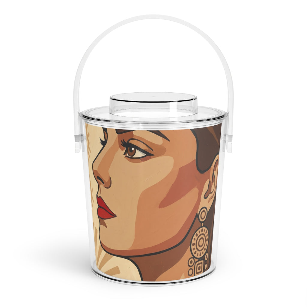 Ice Bucket with Tongs - Desert Solitude Boho | Echovira...