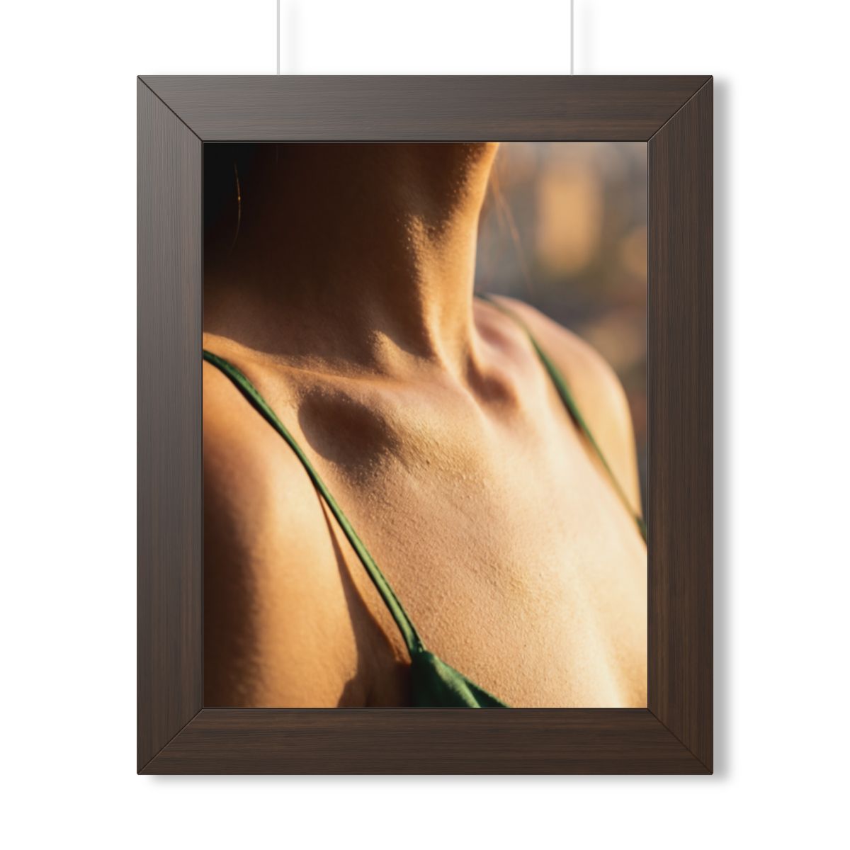 Framed Vertical Poster - Golden Hour Glow - Minimalist... |...