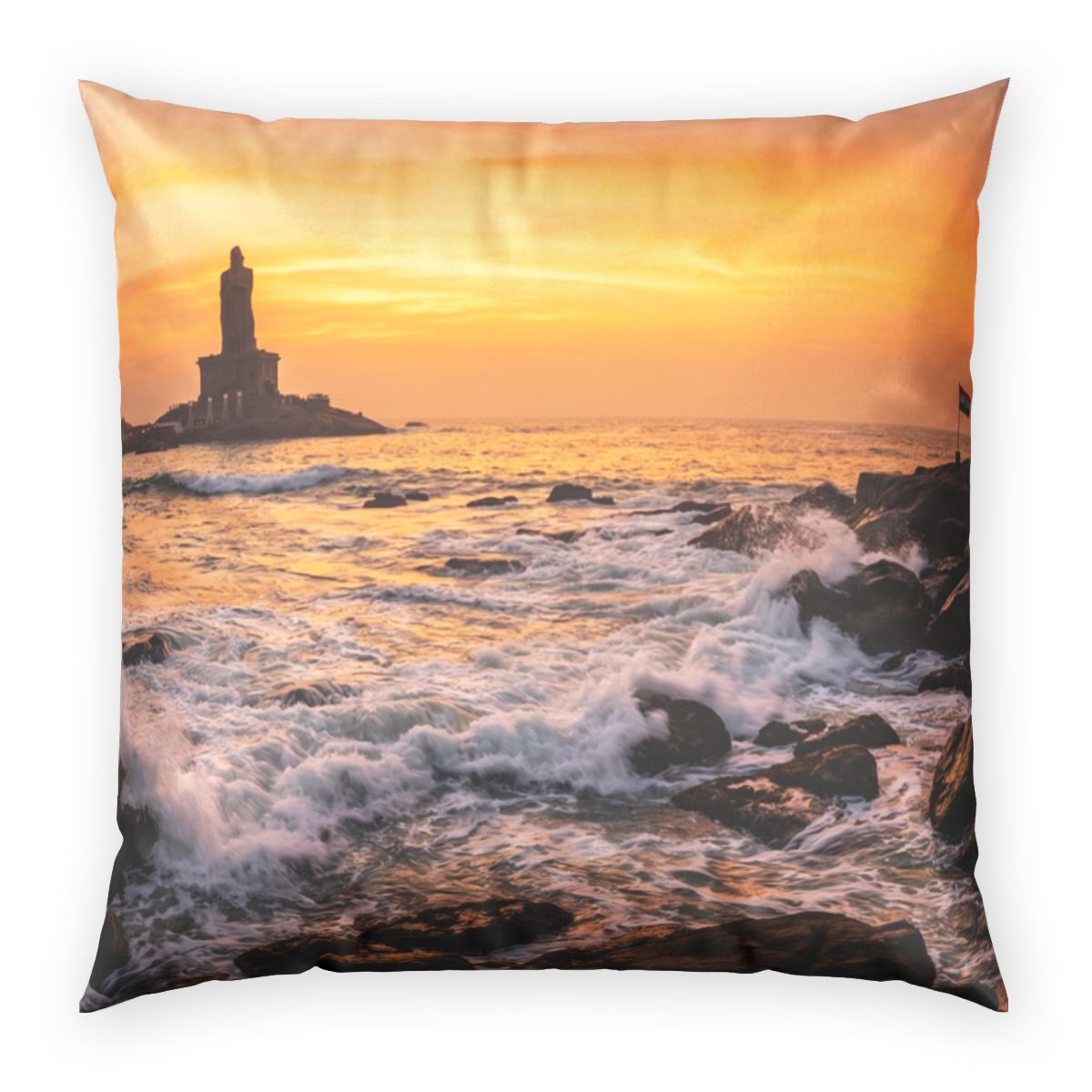 Velvet Pillow - Majestic Ocean Dawn