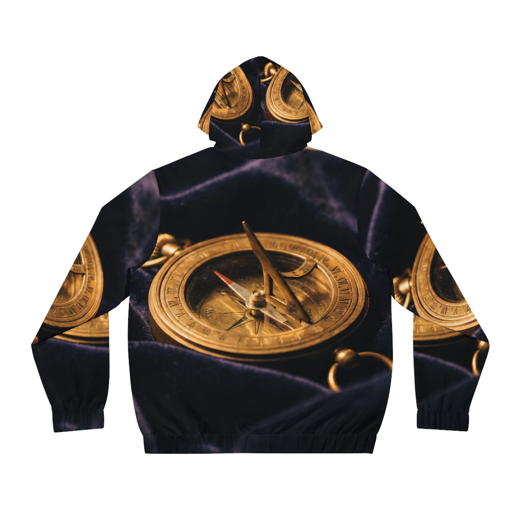 Men's Full-Zip Hoodie - Vintage Brass Sundial