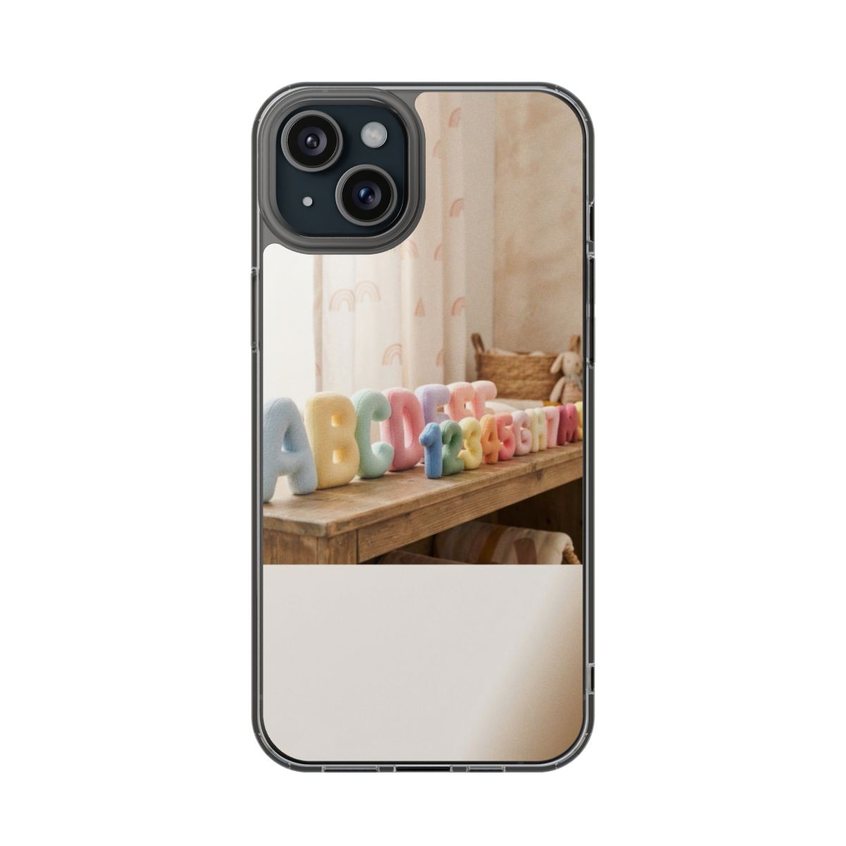 Clear Impact-Resistant Case - Pastel ABCs | Echovira Gallery