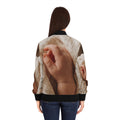 Women's Bomber Jacket - Tender Newborn Hand in Soft Muslin...