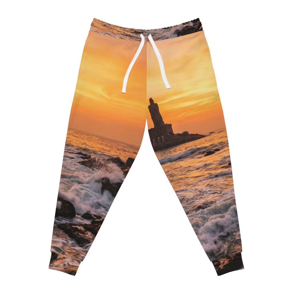 Athletic Joggers - Golden Ocean Flow