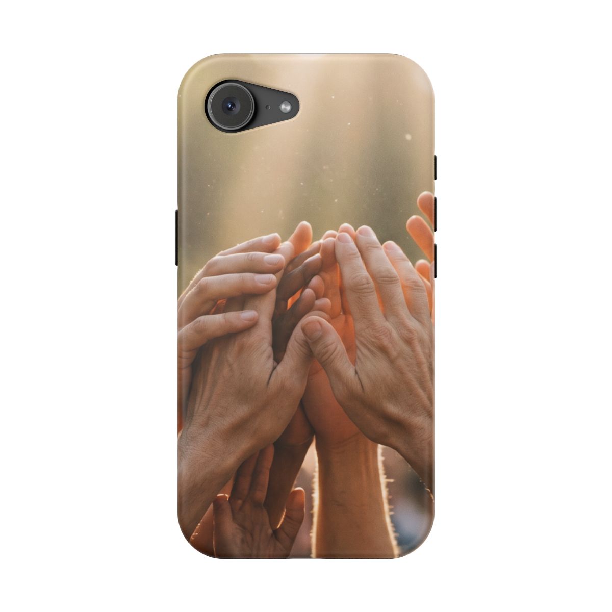 Impact-Resistant Cases - Golden Rays of Unity Wall Art |...