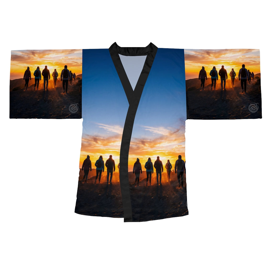 Kimono Robe - Golden Hour Mountain | Echovira Gallery