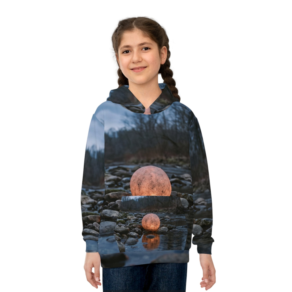Children's Glowing River Stone Hoodie