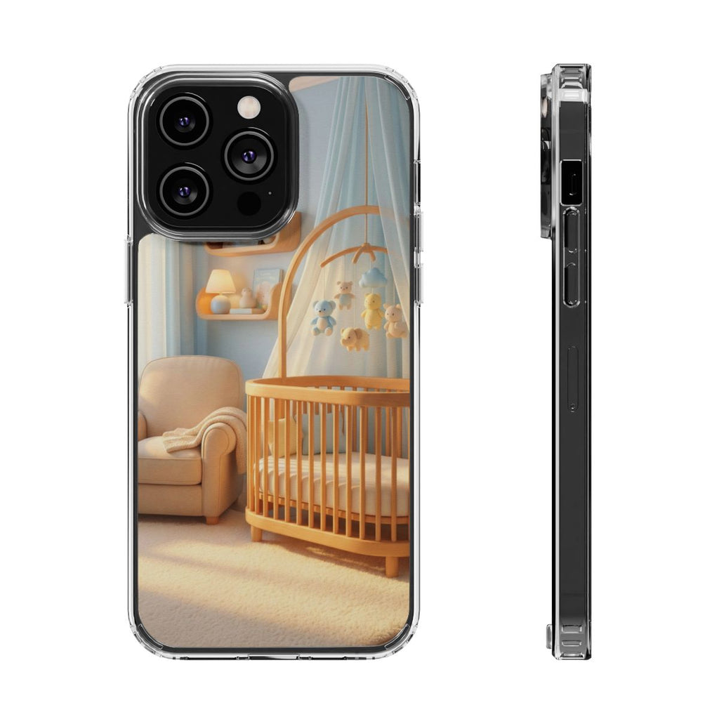 Clear Impact-Resistant Cases - Soft Blue Clear Phone Case...
