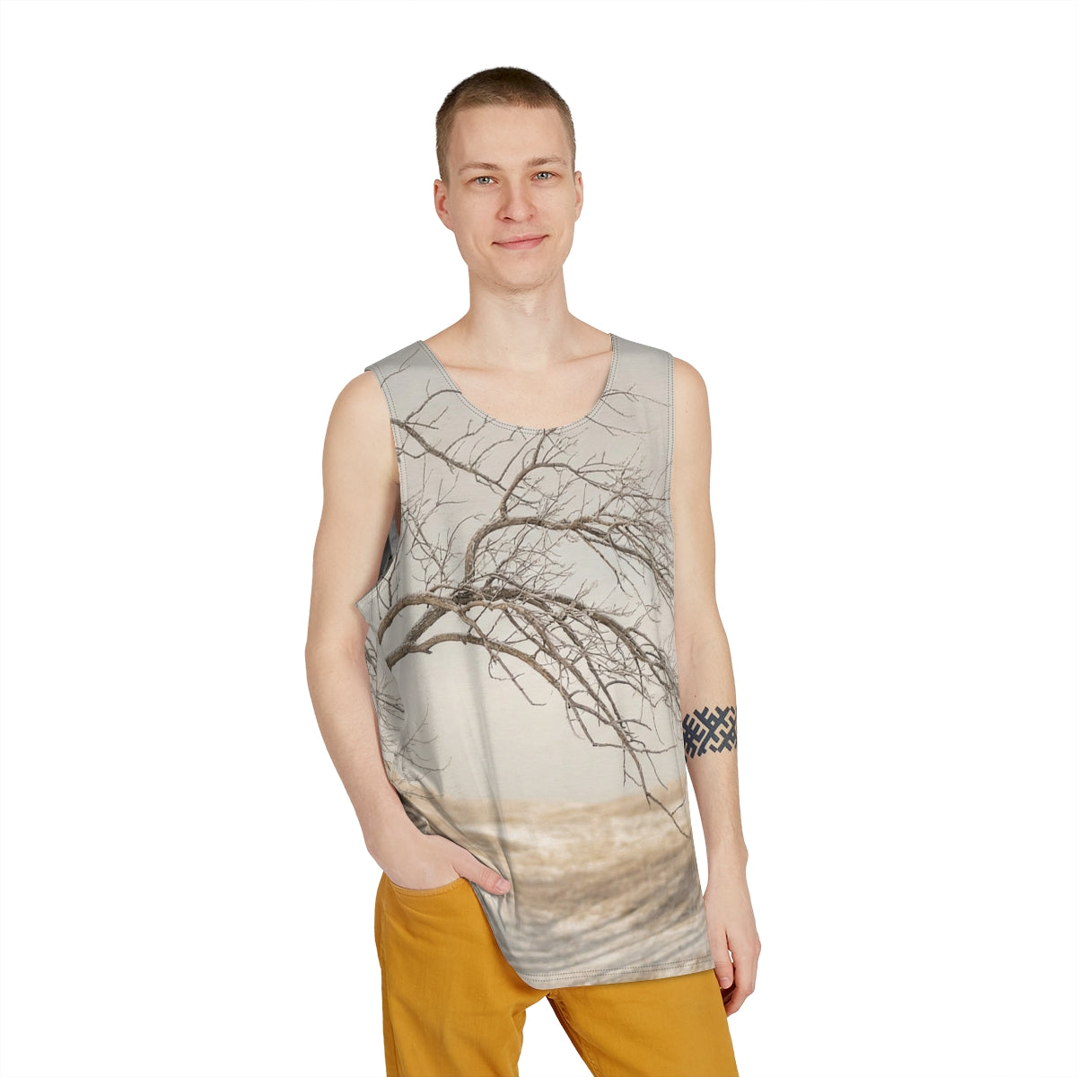 Men's Tank - Winter Branch Solitude Landscape | Echovira...