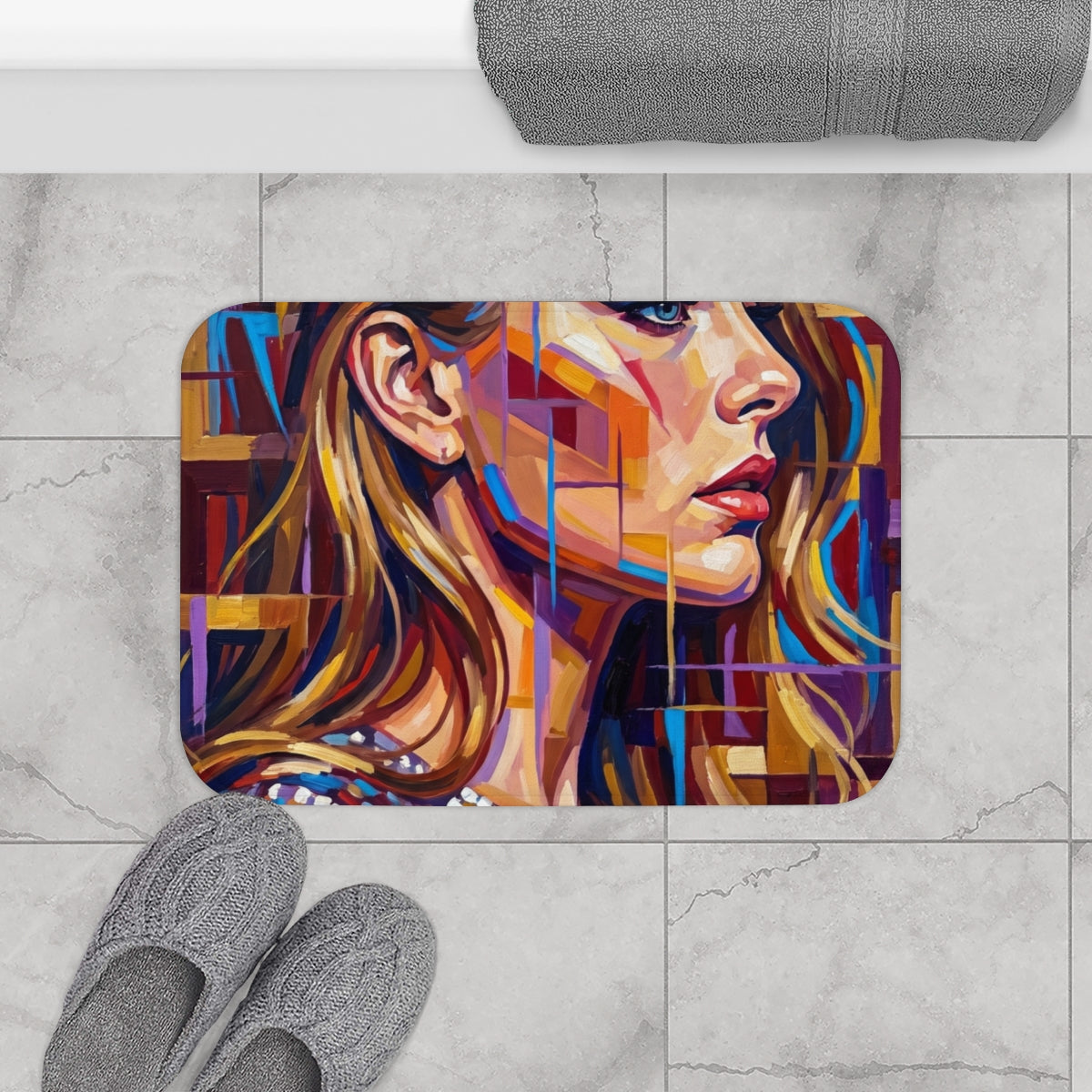 Bath Mat - Shattered Elegance | Echovira Gallery
