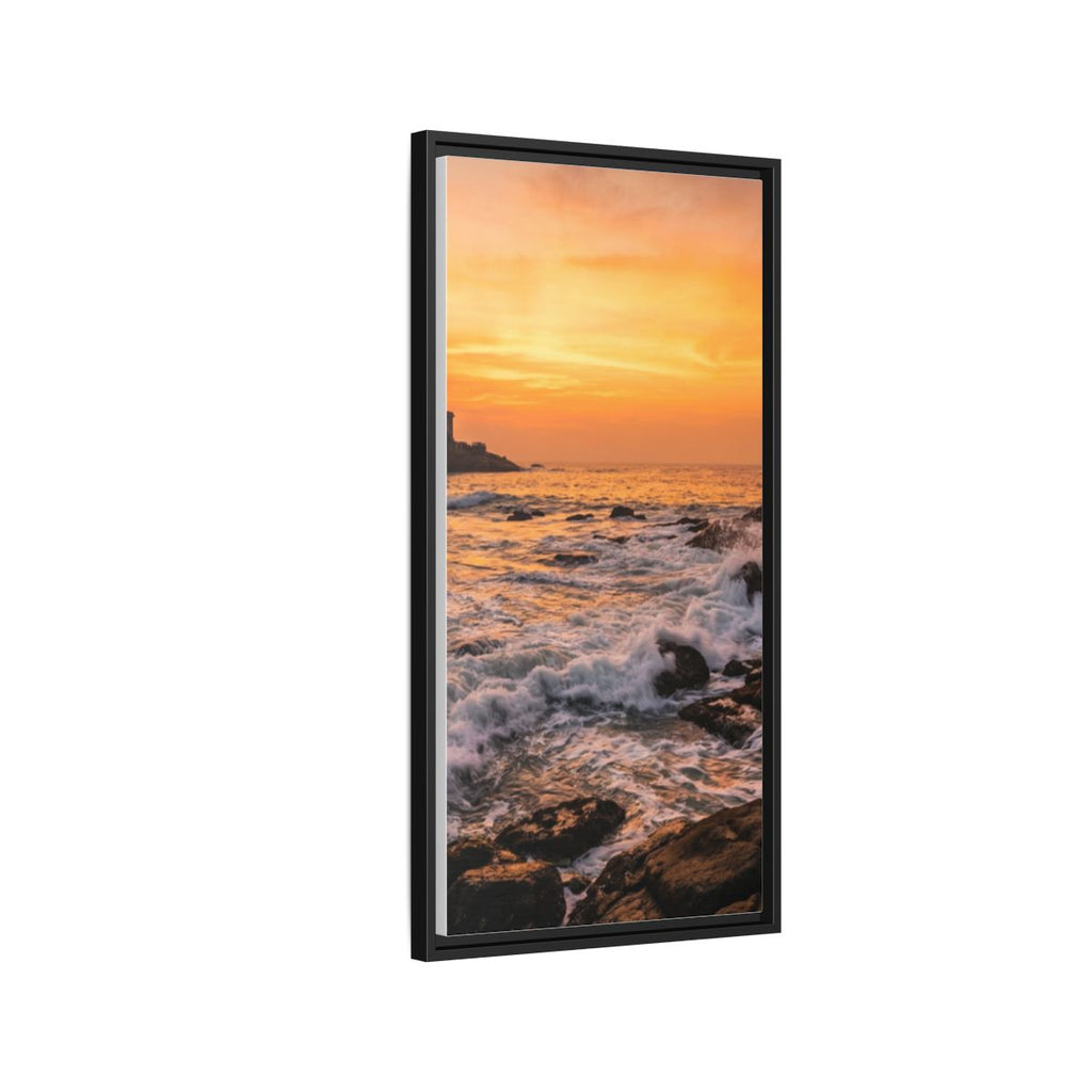Framed Matte Canvas - Majestic Golden Coast