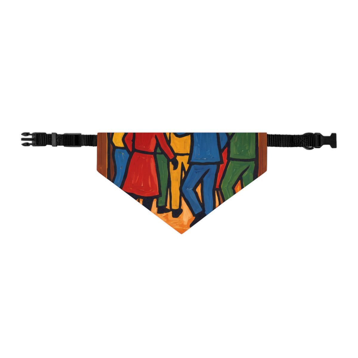 Pet Bandana Collar - Retro Social Club Silhouette Painting...