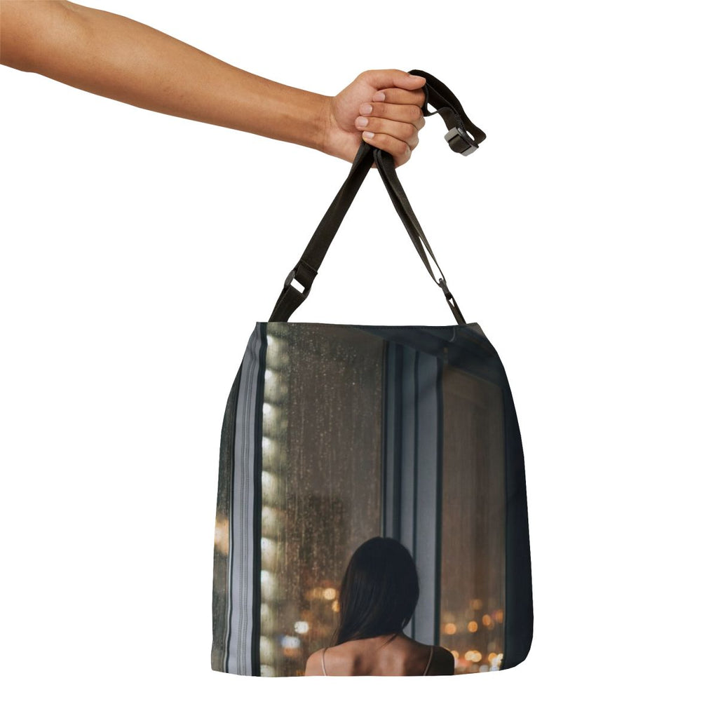 Adjustable Tote Bag - Midnight Reflection | Echovira Gallery