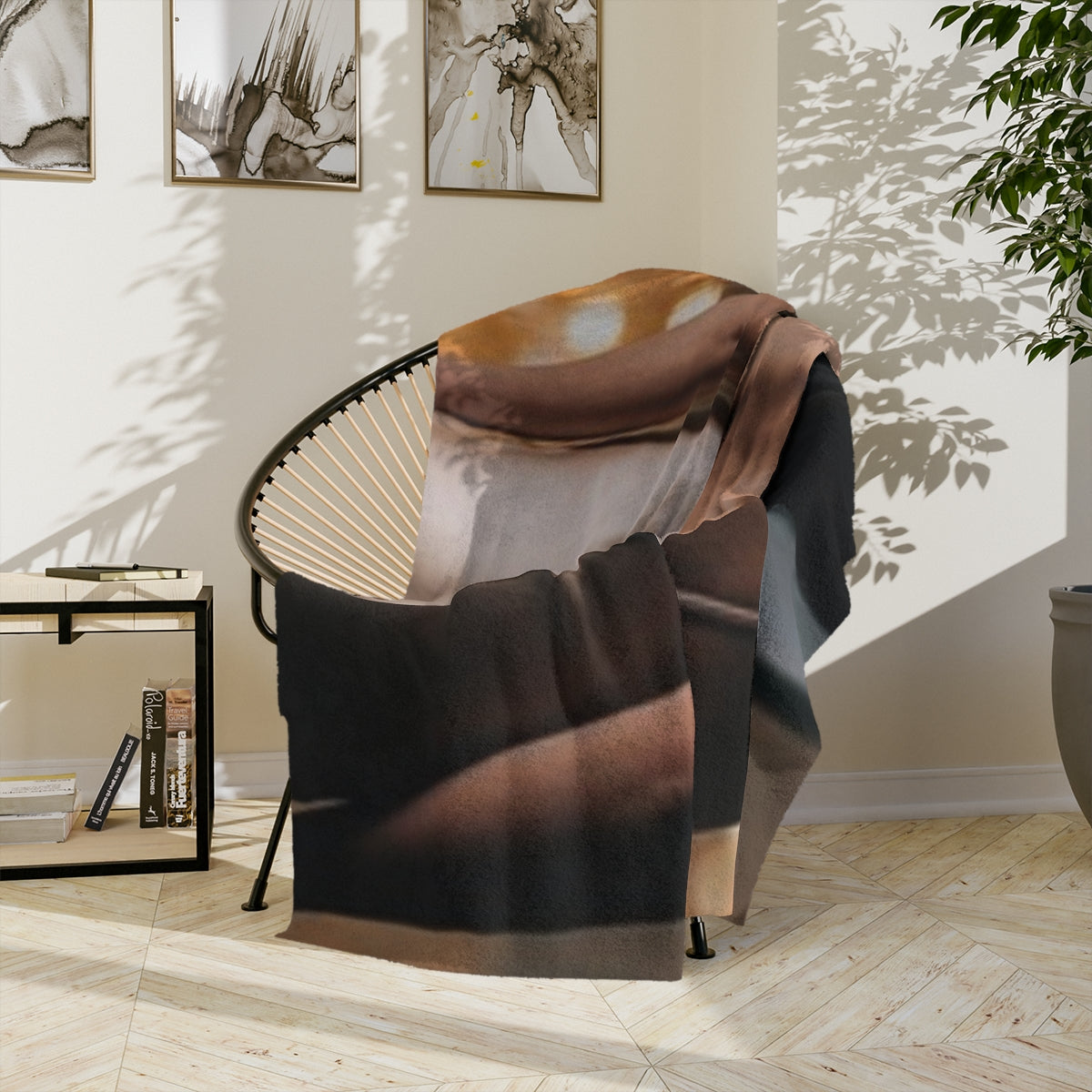 Velveteen Blanket - Shimmering Rainy City | Echovira Gallery