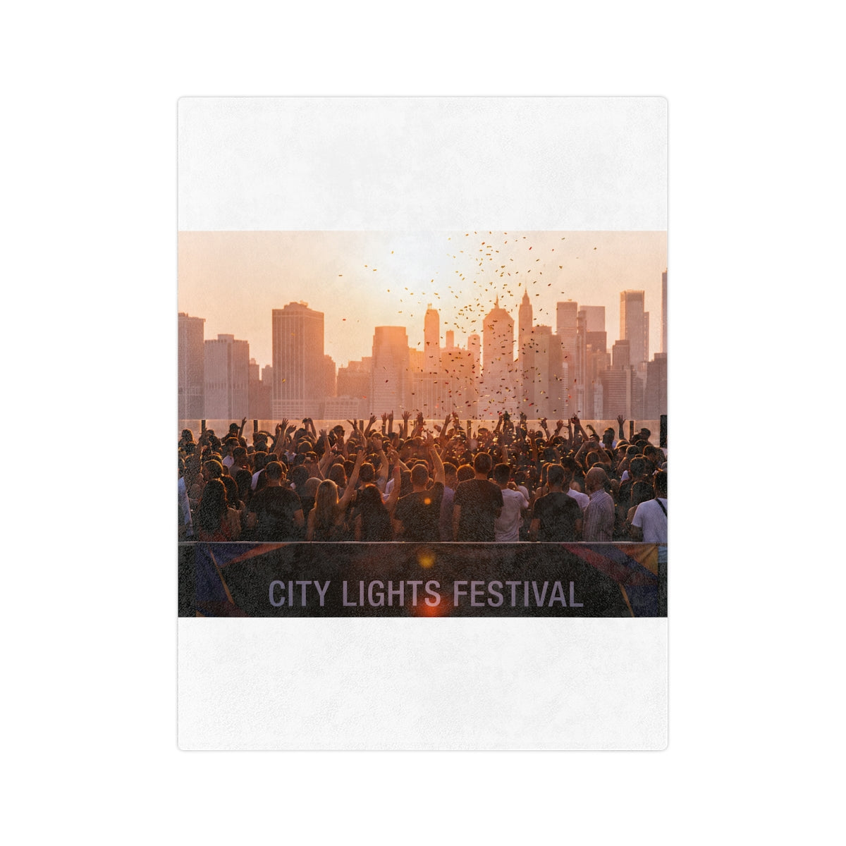 Velveteen Microfiber Blanket - City Lights | Echovira...