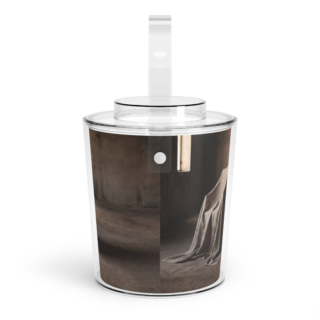 Ice Bucket with Tongs - Brutalist Chill