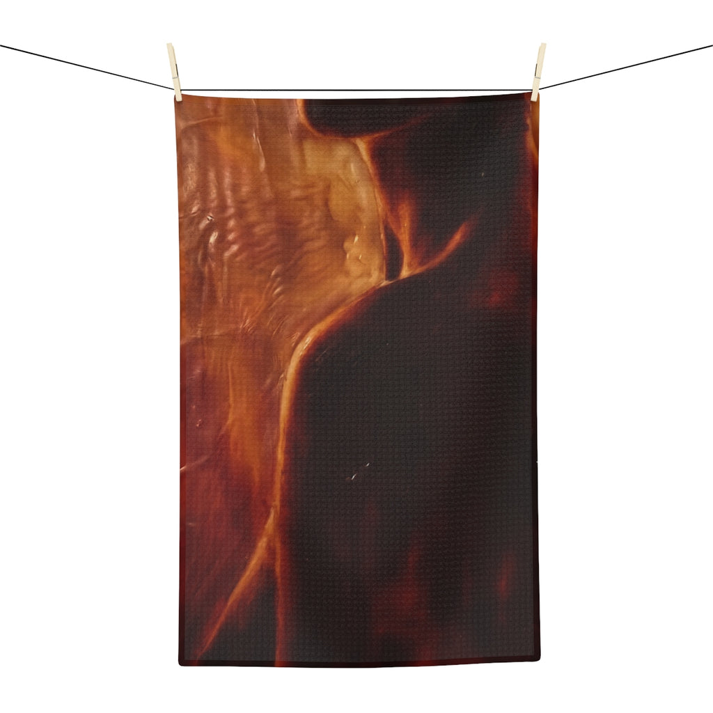 Microfiber Tea Towel - Molten Silhouette | Echovira Gallery