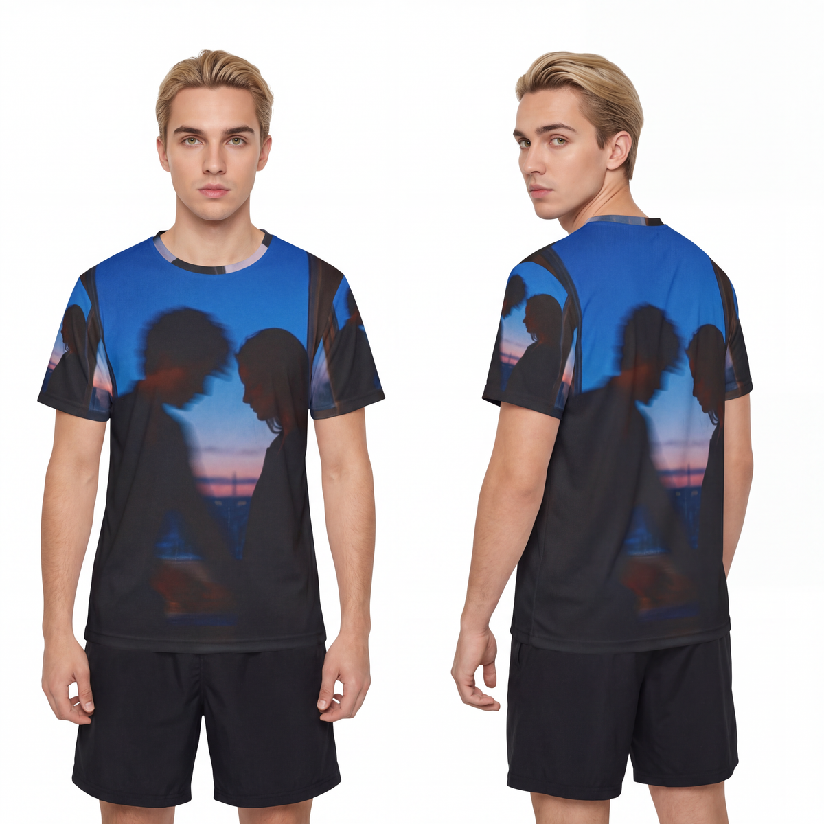 Men's Sports Jersey - Twilight Sunset | Echovira Gallery