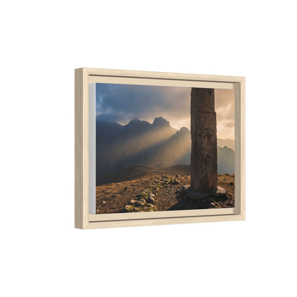 Framed Matte Canvas - Sun Peak