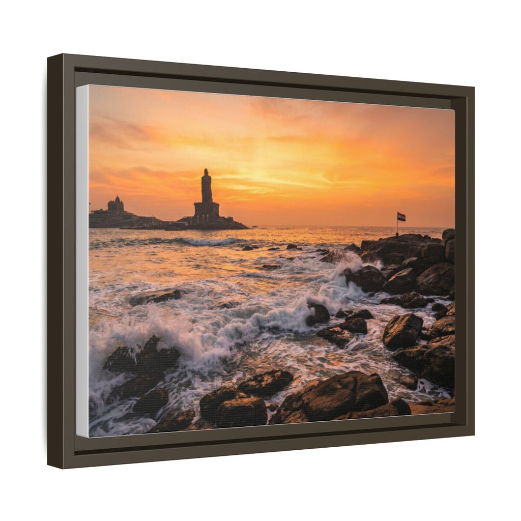 Framed Matte Canvas - Majestic Golden Coast