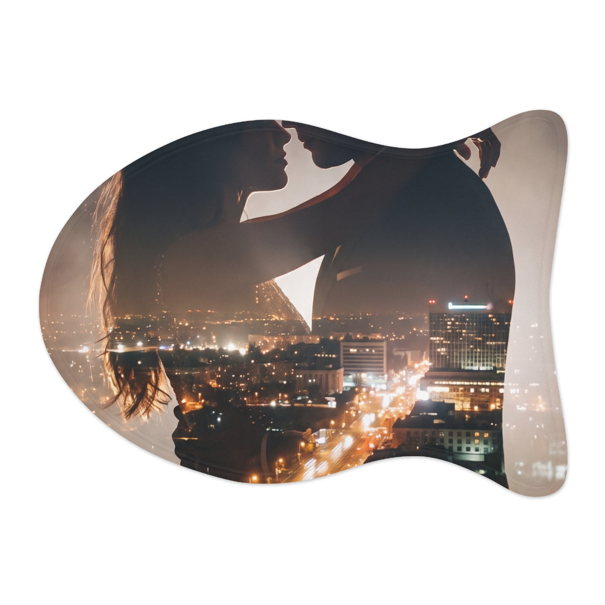Pet Feeding Mat - Midnight City Silhouette | Echovira...