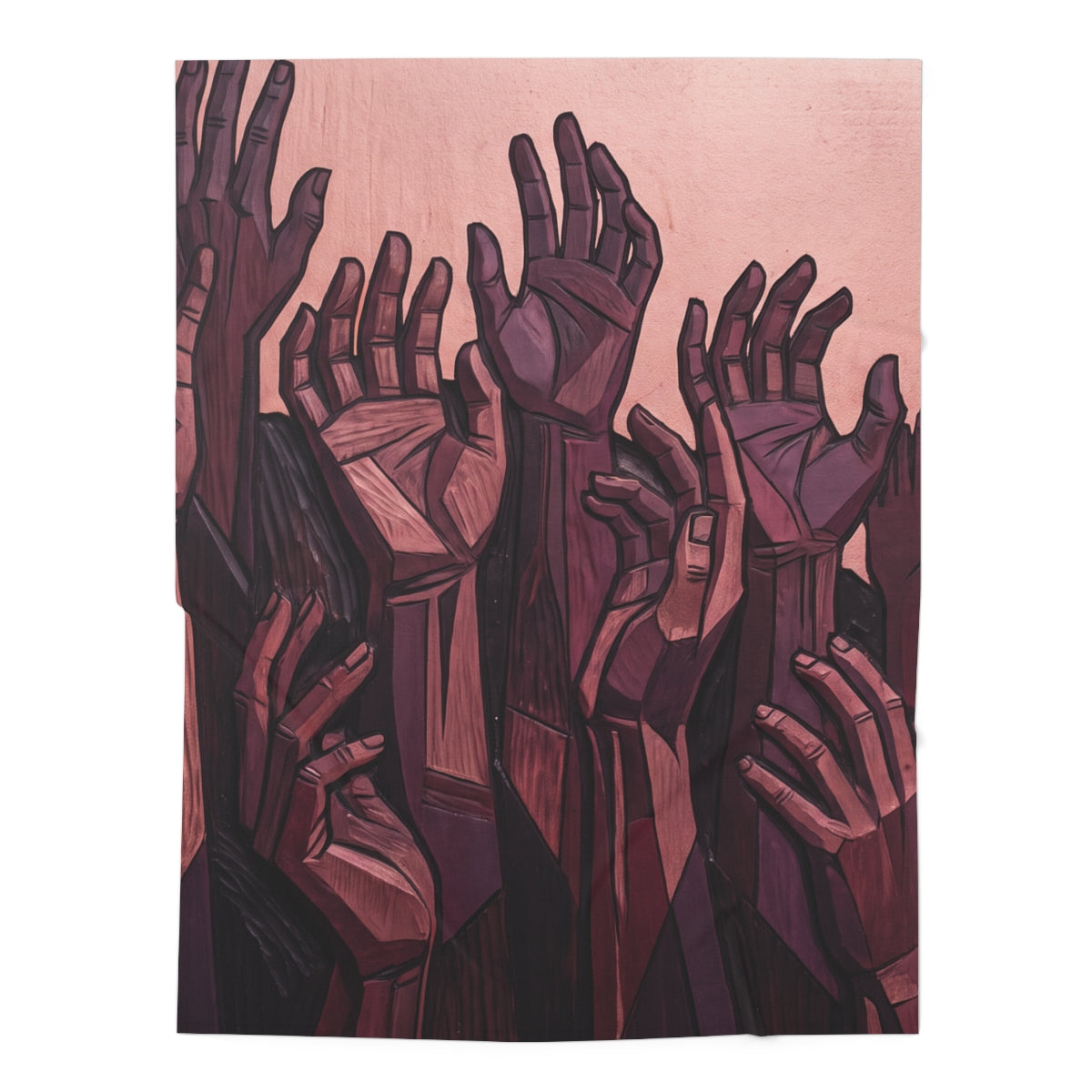 Sculpted Hands Art Baby Swaddle Blanket