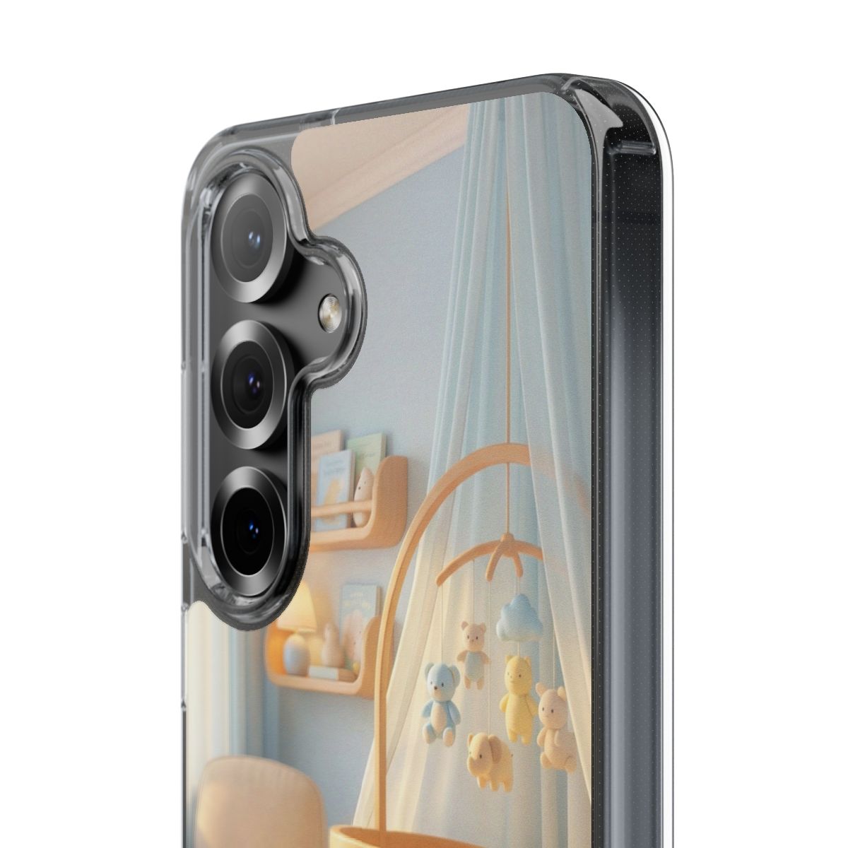 Clear Impact-Resistant Cases - Soft Blue Clear Phone Case...